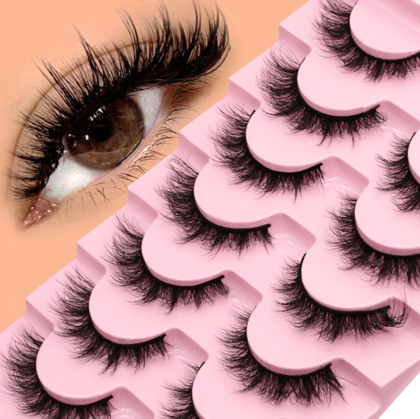 Looks So Natural, False Eyelashes, Shy', 12 mm, Includes 5 Pairs Of Lashes, Contact Lens Friendly, Easy to Apply, Reusable Strip Lashes, Glue On
